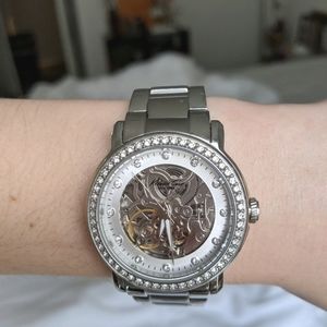 Women's Kenneth Cole Kinetic Chain Link Gear Watch